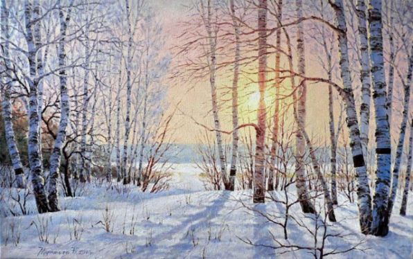 Фёдор Тютчев ~ Декабрьское утро (На небе месяц - и ночная...) Фёдор Тютчев ~ Декабрьское утро (На небе месяц - и ночная...)