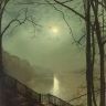 Moonlight on the Lake, Roundhay Park, Leeds, 1872