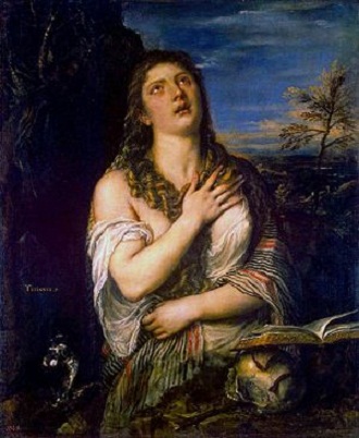Тициан. Кающаяся Мария Магдалина.  ок. 1565 Эрмитаж.jpg